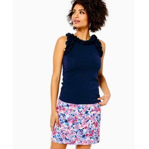 NWT!!Lilly Pulitzer Jonas High waisted Skort, resort white party like a lobstar